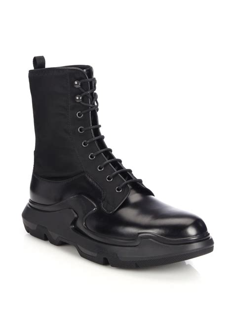 prada lug sole leather chelsea boots|Prada Men's Designer Shoes, Boots & Sneakers .